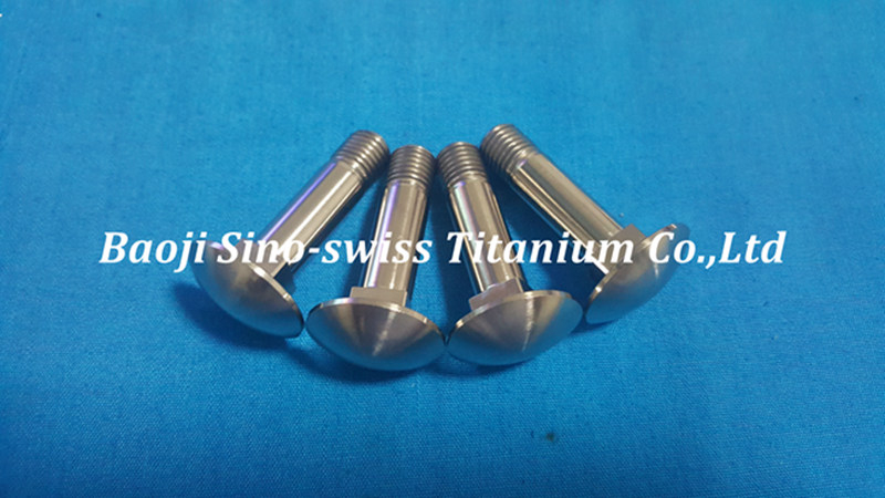 Round head square neck titanium bolts