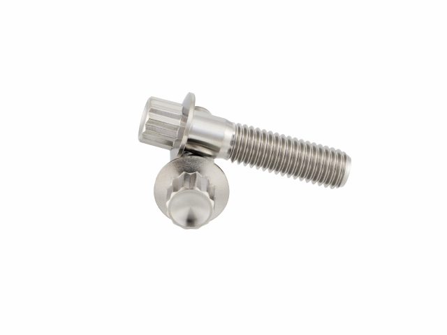 12 Point Titanium Flange Rim Titanium Bolts for 3 pieces wheels