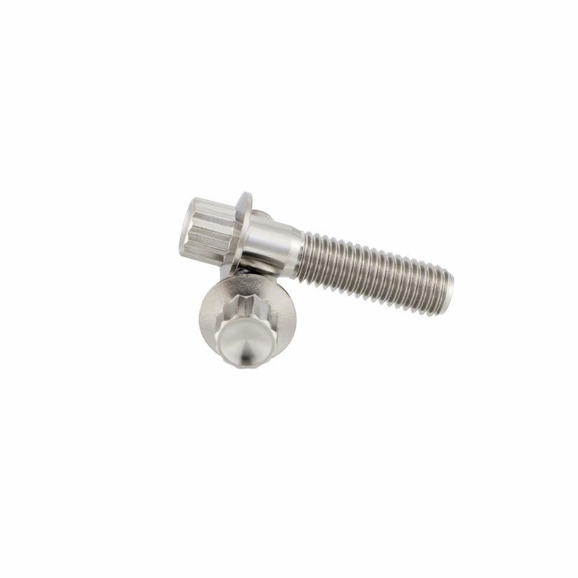 12 Point Titanium Flange Rim Titanium Bolts for 3 pieces wheels