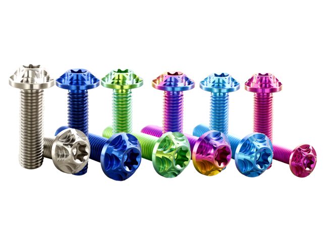 Customized titanium TORX double-star bolts