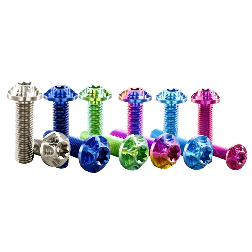 Customized titanium TORX double-star bolts