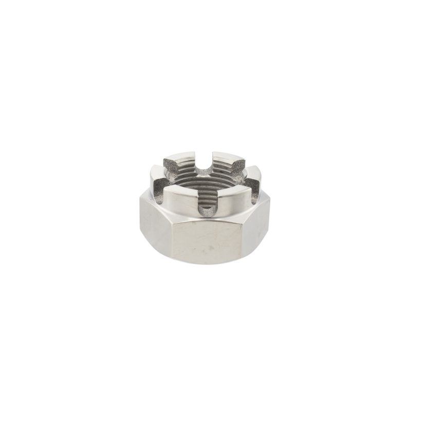 DIN935 Hexagon Slotted titanium Nuts