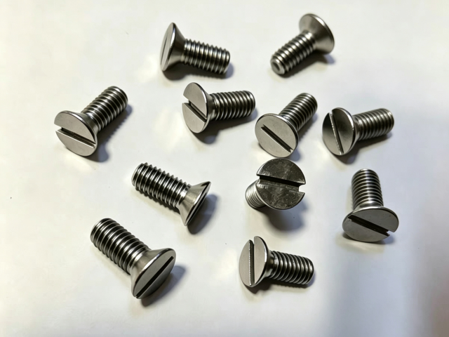 Slotted Countersunk Titanium Screw DIN 963