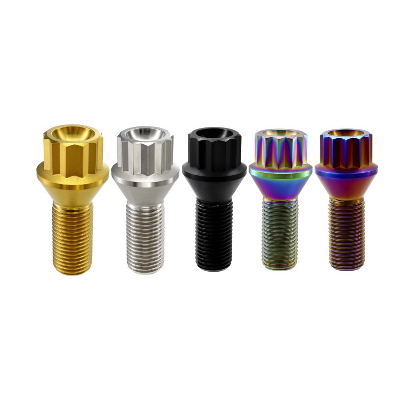 Titanium 12-Point Conical Seat Lug bolts