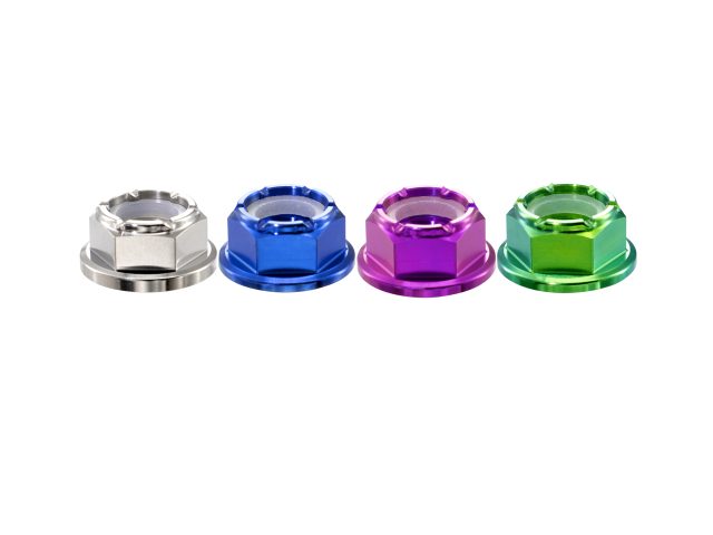 Titanium Flange Nylock Nuts