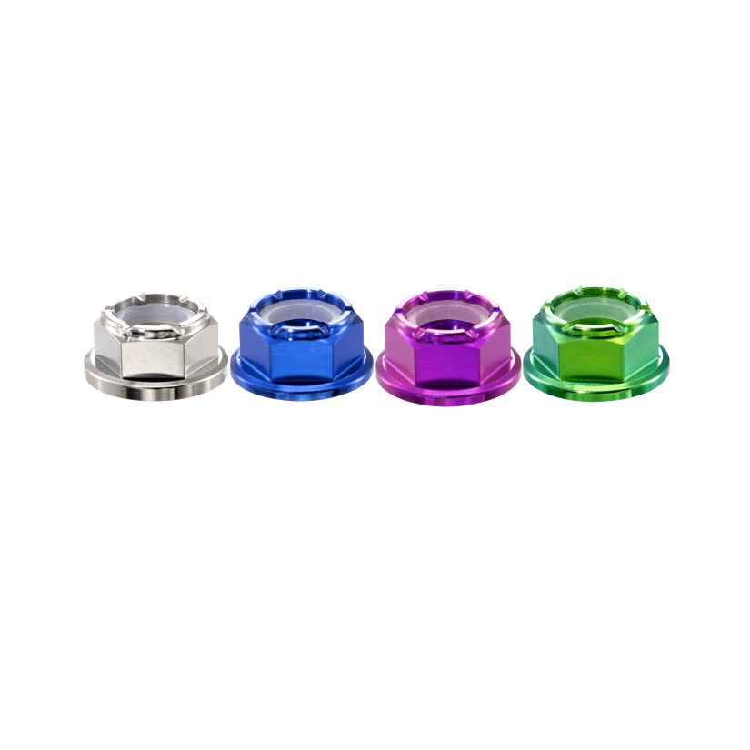 Titanium Flange Nylock Nuts
