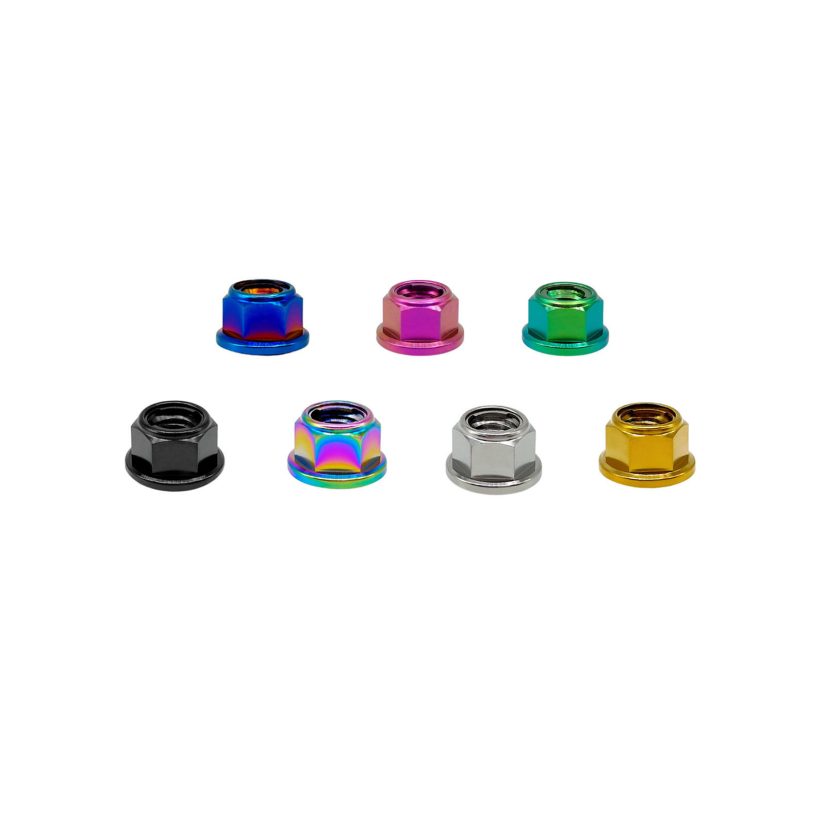 Titanium Flanged Metal Lock Nut DIN980