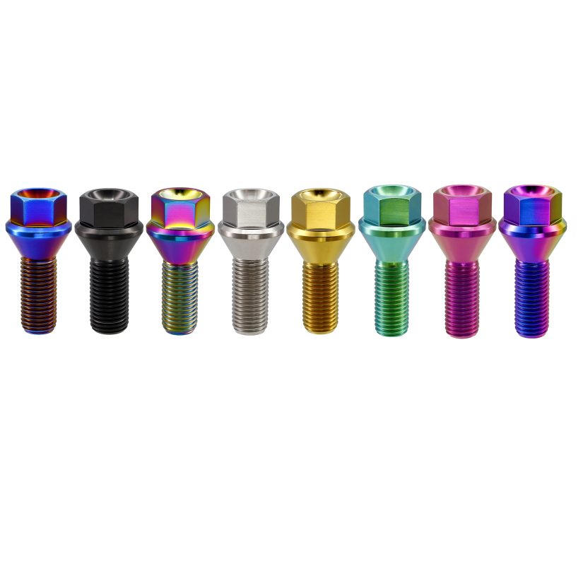Titanium Hex Head Conical Seat Wheel Bolt