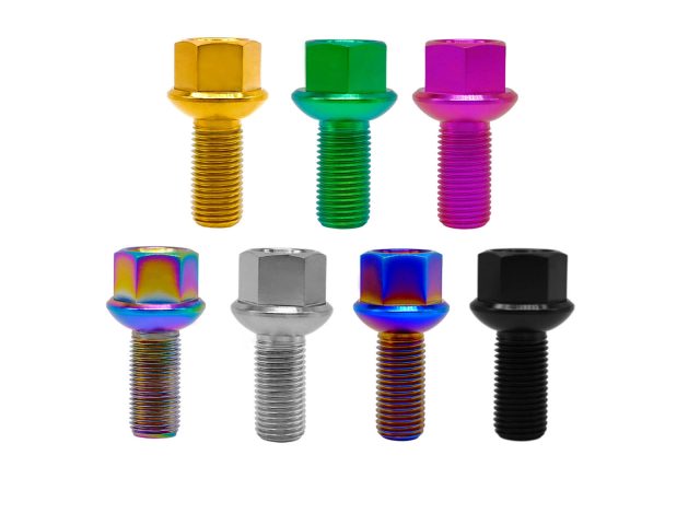 Titanium Wheel Bolts for Porsche and Audi