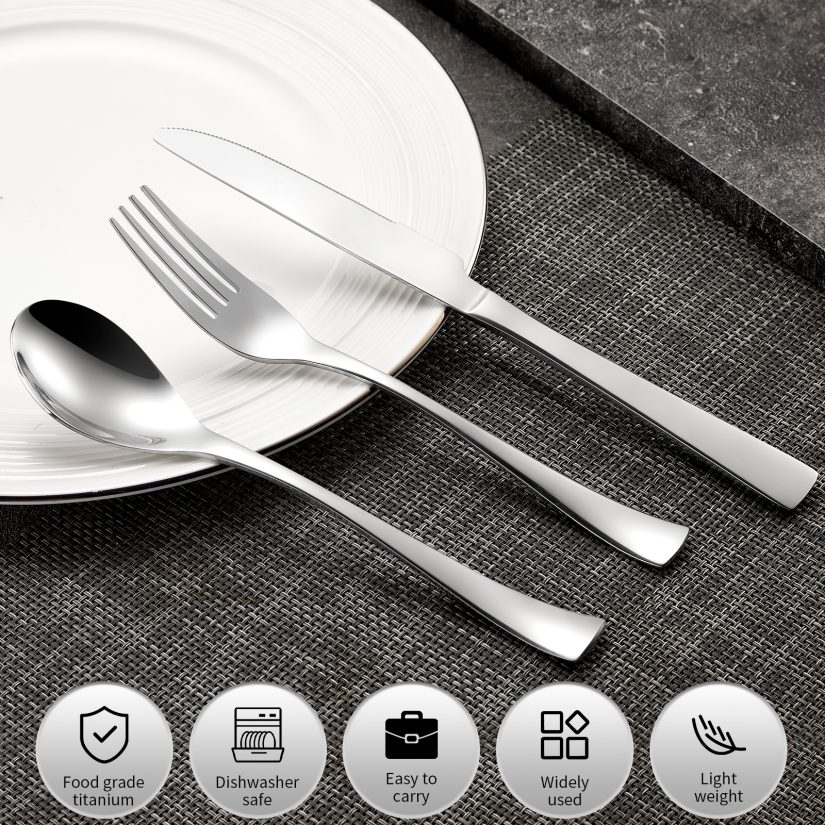 Titanium knives, forks and spoons
