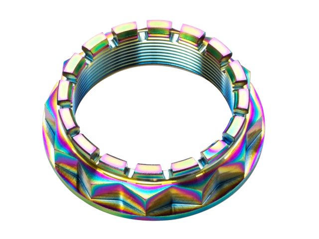 Titanium shaft nuts for Ducati