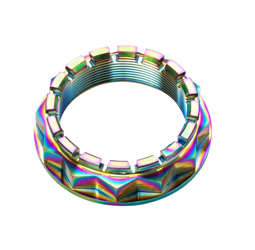 Titanium shaft nuts for Ducati