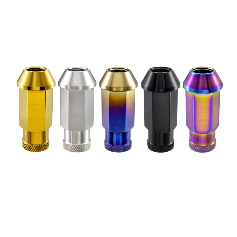 Titanium wheel lug nuts for Toyota