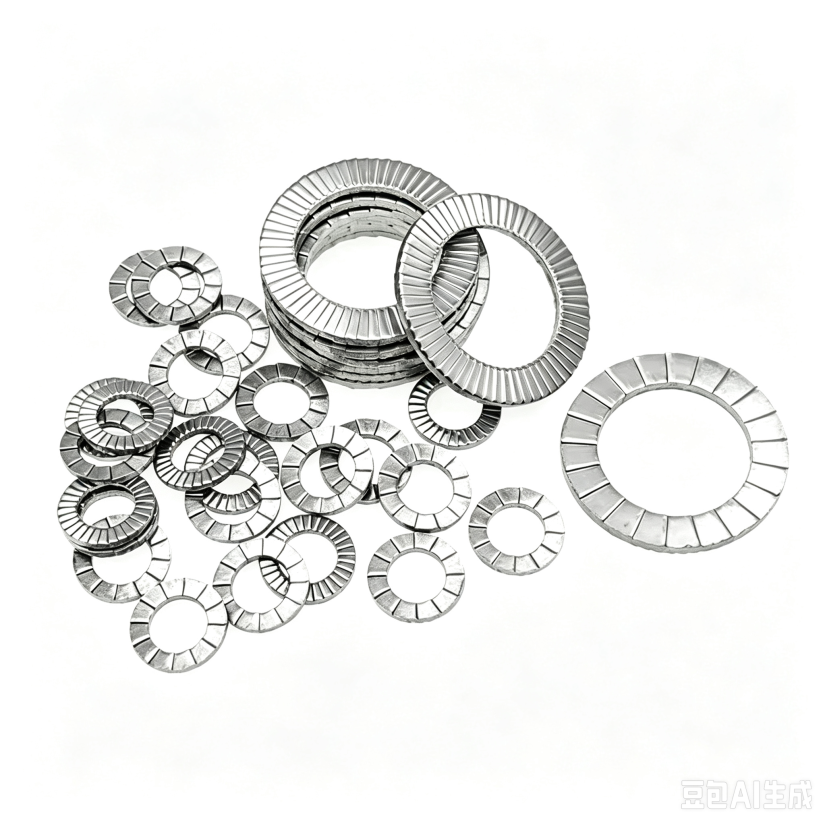Titanium Double Fold Serrated Washer DIN25201