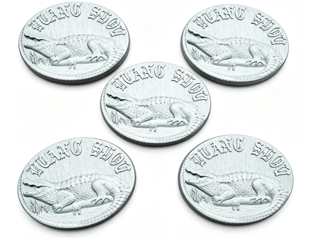 Titanium casting for medals