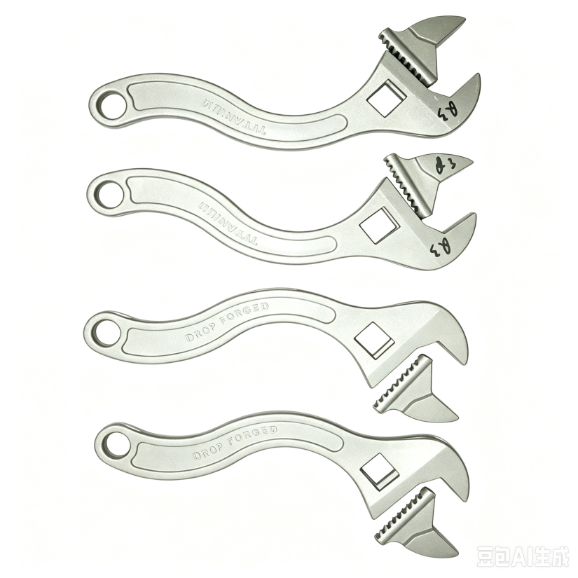Titanium casting for special wrenches