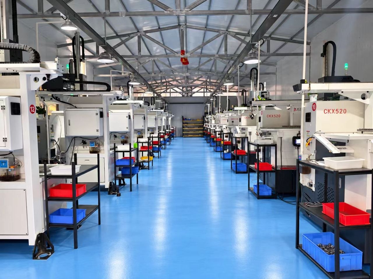 CNC machining line at Baoji Sino-Swiss Titanium