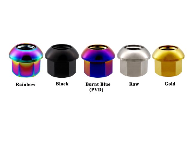 titanium lug nut one open end